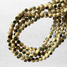 Mata2 Abalone (Paua NZ) Shell Inlay to White Wood