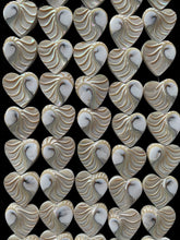 Philippine Shell Tiger’s Eye Heart with Grooving