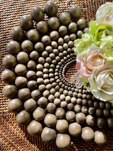 Wood Round Beads Graywood