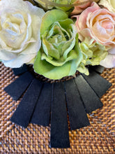 Wood Cleo Slab Dyed Black Hand Cut