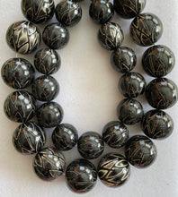 Horn Round Beads Etching/Burning