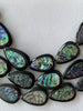 Abalone Shell (Paua NZ) Inlay to Resin Teardrop