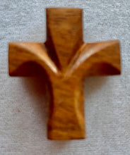 Wooden Cross Hand Carved Bayong