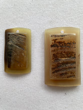 Pendant Horn Rectangle Hand Carved
