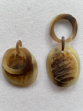 Pendant Horn with Ring Hand Carved