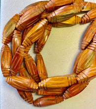 Wood Twist 4 Sided Tube Tiger Sibucao Natural Wood (Hand Carved)