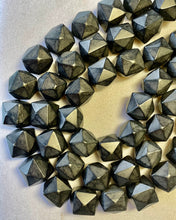 Wood Cube Diamond Hand Cut Black Wood