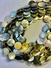 Black Lip Shell Round Flat Disc